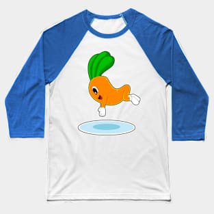 Carrot Swimming Water jumping Baseball T-Shirt